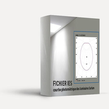 Outils logiciel fichier IES données de distribution spatiale de la lumière