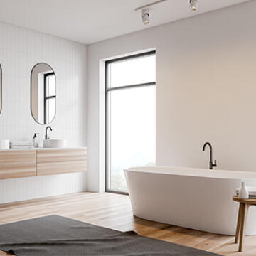 salle de bain moderne blanc bois 350x350