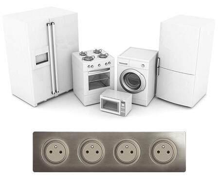 appareil electromenager maison quadruple prise 450x370