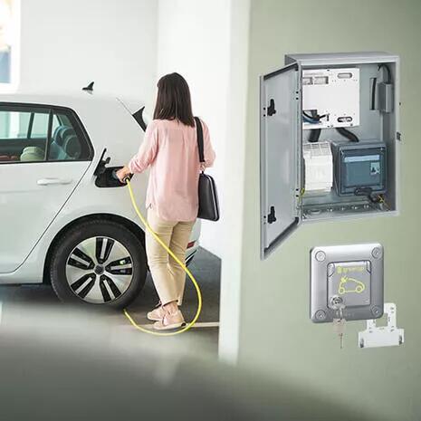 coffret comptage greenup femme recharge voiture parking collectif 540x540 0