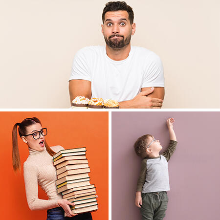 homme epaules levees plateau muffins 450x450