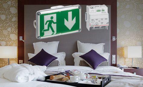 chambre hotel baes evacuation saillie led telecommande 474x287