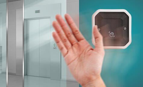 Interrupteur et commande sans contact Plexo IP 55