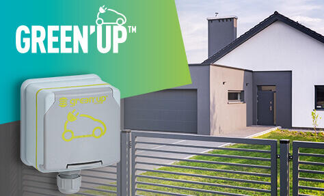 Borne de recharge Green'up One 22kW - 3 x 32A avec 5 mètres de câble type 2  - Legrand (Suisse) SA