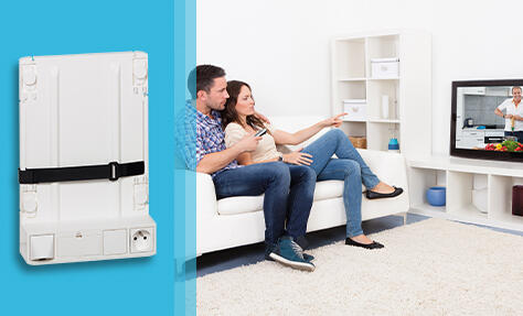 Installer un support de box pour le coffret de communication Legrand Full Media RJ45