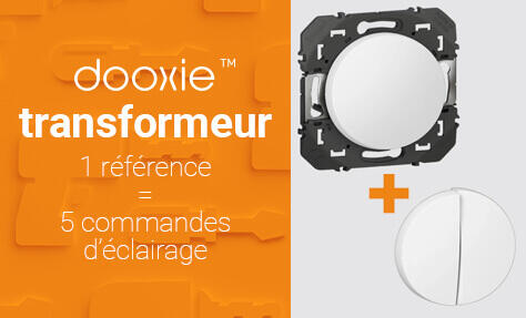 Comment passer simplement d'une commande d'éclairage à une autre avec dooxie™ transformeur ?