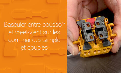 Comment basculer d'un poussoir à un va-et-vient sur les commandes ASL simples et doubles, et inversement ?