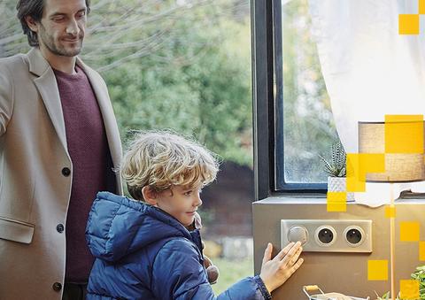 Commande générale sans fil Départ/Arrivée Céliane™ with Netatmo : pilotez votre maison en un geste