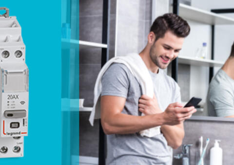 Contrôlez et programmez vos appareils énergivores grâce au contacteur connecté Legrand