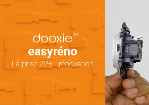 Comment faciliter votre câblage dans la rénovation avec la prise 2P+T faible profondeur dooxie™ easyréno ?