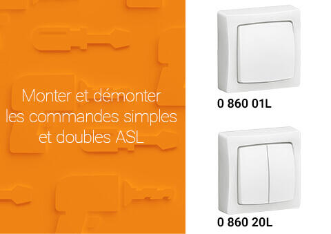 Comment monter et démonter l’appareillage saillie ASL simple et double ?