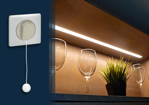 Interrupteur & poussoir à tirage Céliane