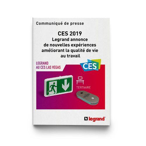 Outils Presse CES 2019 Legrand annonce de nouvelles expériences améliorant la qualité de vie au travail