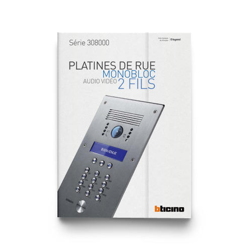 Outils Documentation professionnelle Platine de rue série 308000