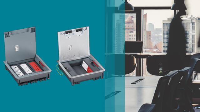Boîtes de sol LOGIX™ : optimisez la connectivité de vos espaces tertiaires avec une solution experte