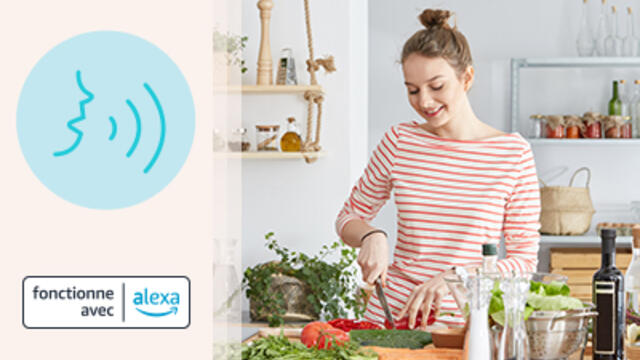 Alexa intégré : commandez vos appareils par la voix