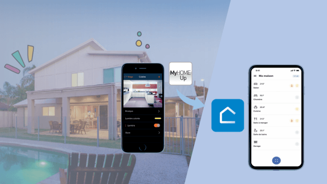 L'application MyHome_Up migrera prochainement vers l’application Home + Control