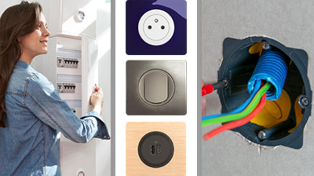 Rénover l'électricité de ma maison : prises, interrupteurs, mise à la norme du tableau électrique... quels produits choisir ?
