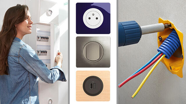 Rénover l'électricité de ma maison : prises, interrupteurs, mise à la norme du tableau électrique... quels produits choisir ?
