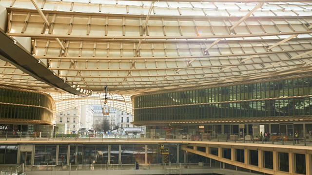 La Canopée des Halles de Paris allie technique et esthétique
