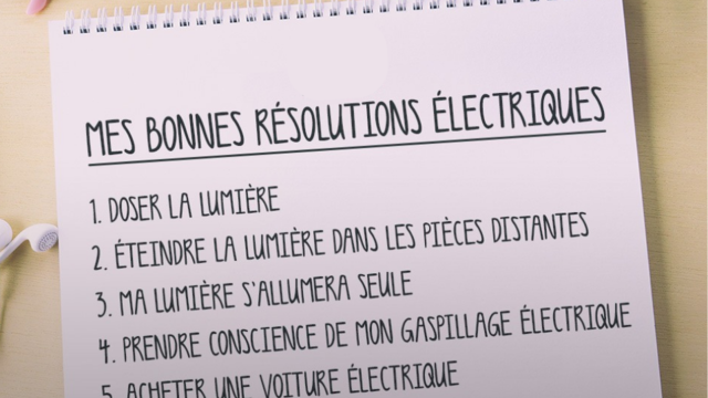5 bonnes résolutions
« électriques »
