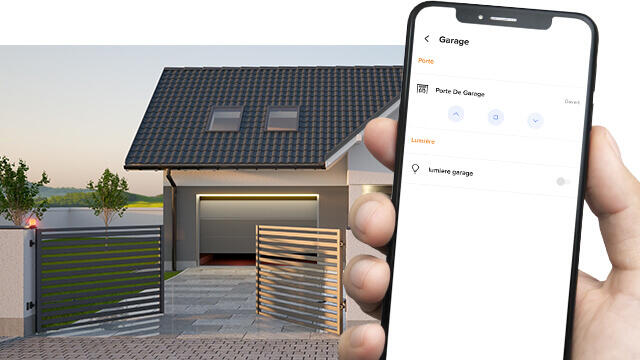 Micromodule connecté pour porte de garage ou portail

