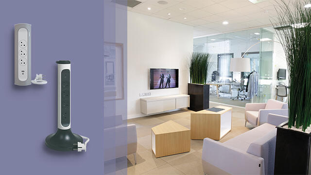 Multiprises verticales et d’angle : des solutions de branchement pour les espaces professionnels