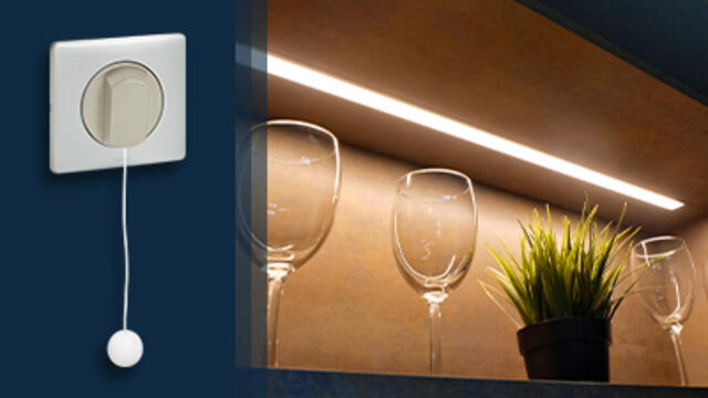 Interrupteur et poussoir à tirage Céliane™
