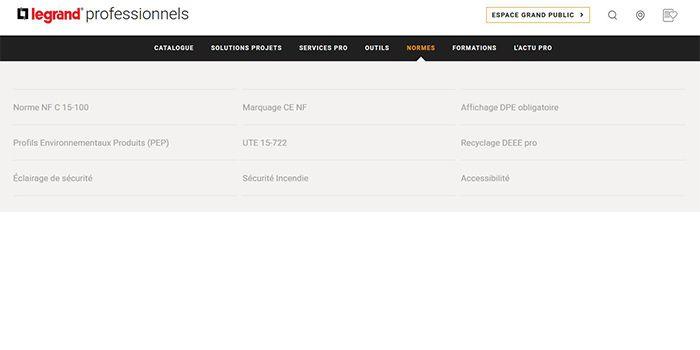 menu normes site legrand 700x350
