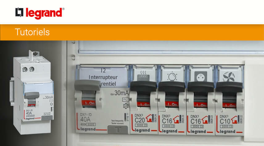 Installer un interrupteur différentiel Legrand dans son tableau électrique