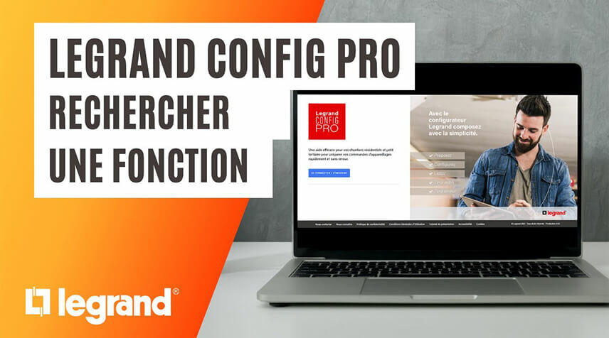 Rechercher une fonction pour créer rapidement une composition dans Legrand Config pro