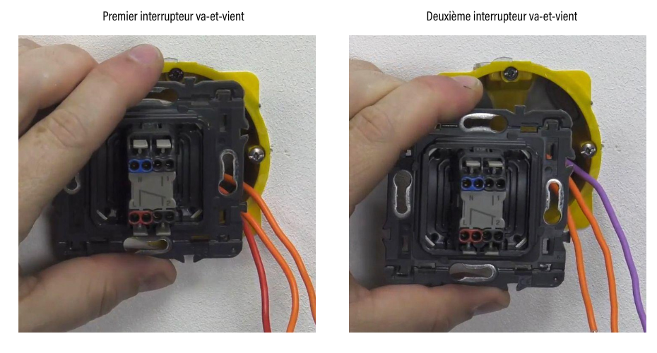 premier deuxieme interrupteur va et vient