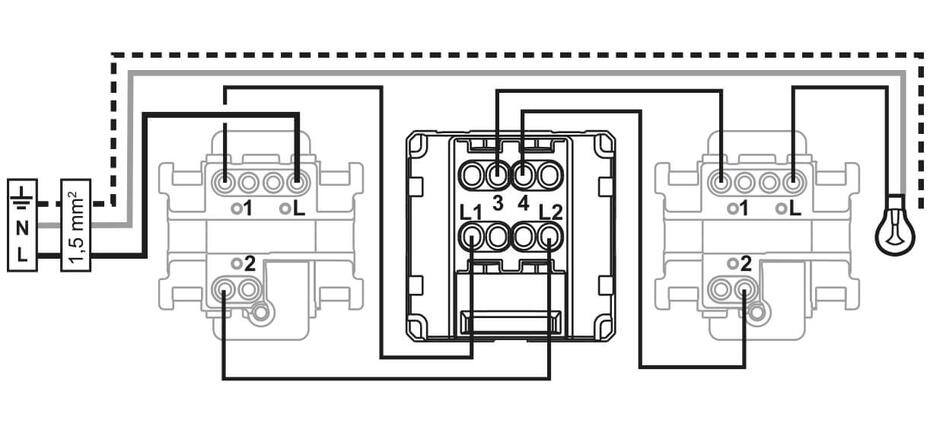schema cablage inter va et vient 3 cdes 1222x569