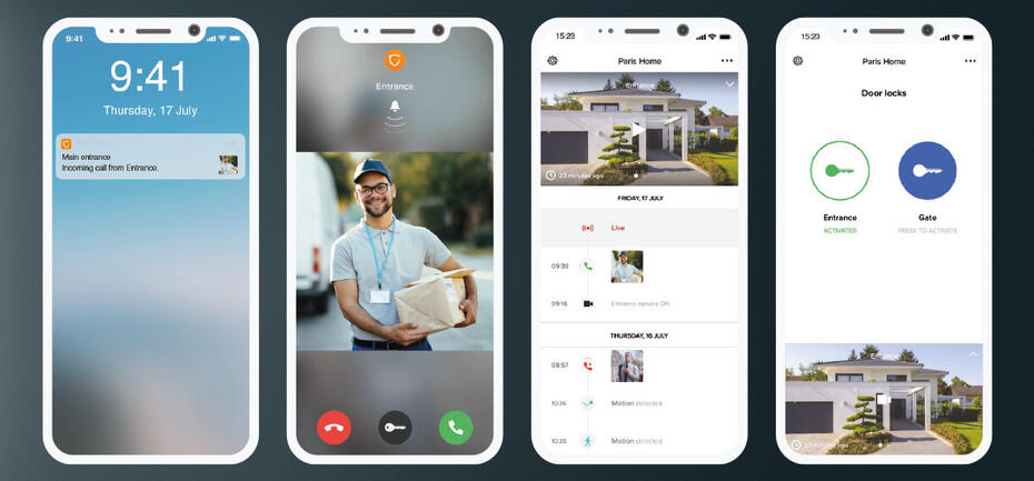 smartphones app home control classe 300eos