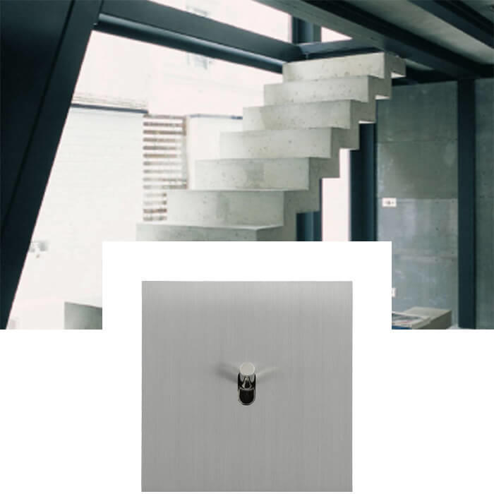 art inter levier acier brosse epure escalier beton 700x700