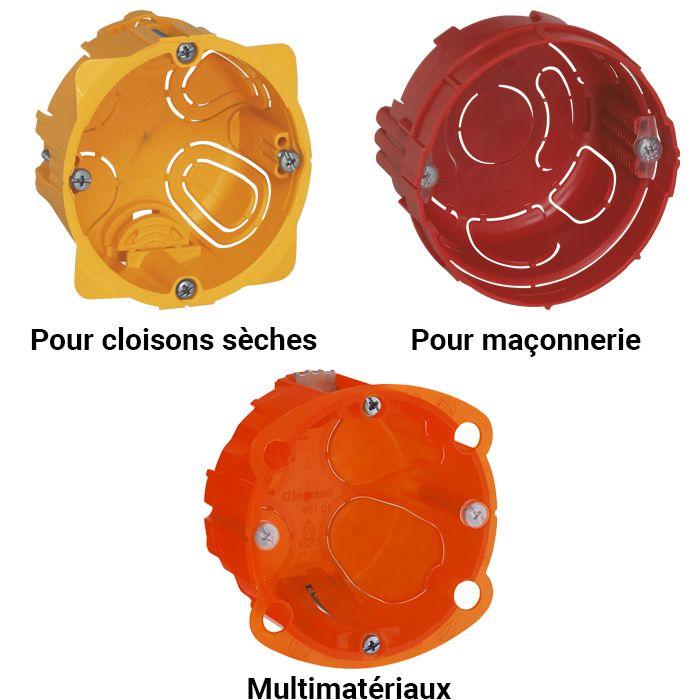 Installer une boîte d’encastrement particulier Legrand