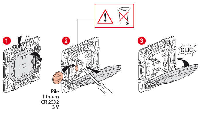 CHANGER PILE TELECOMMANDE CLIMATISATION 