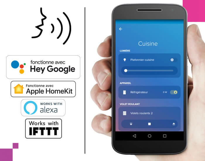 commandes vocales smartphone home control 700x550