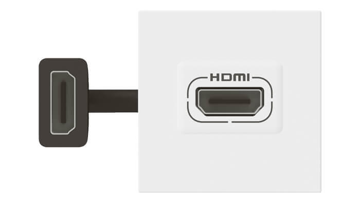 prise hdmi preconnectorisee mosaic blanc 700x400