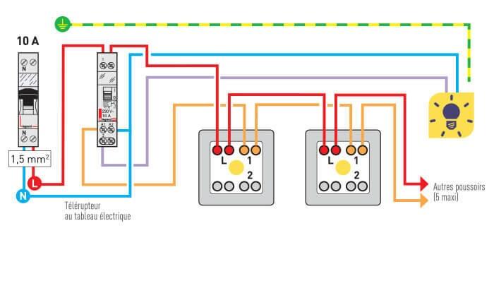 schema cablage inter poussoir 700x425