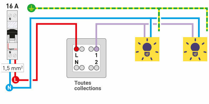 schema cablage inter simple 2lampes 700x350
